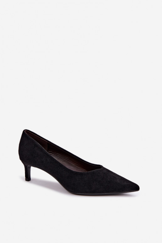 Chaussures à bout pointu en noir Tadela