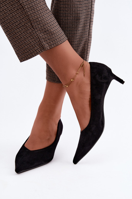 Chaussures à bout pointu en noir Tadela