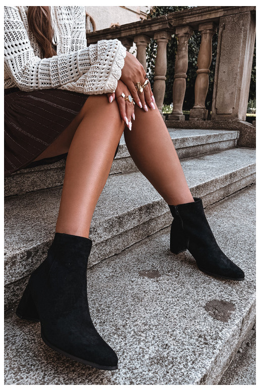 Bottines isolées pour femmes avec talons Brella couleur noire
