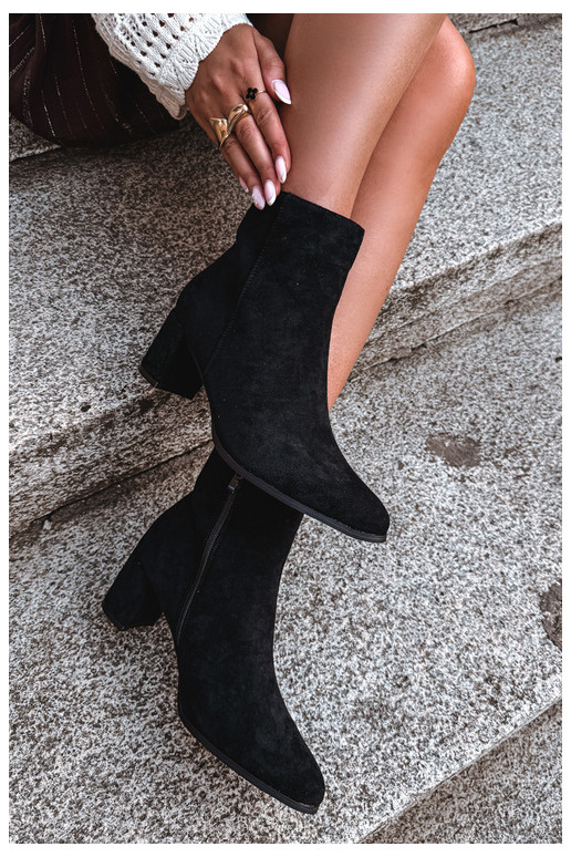 Bottines isolées pour femmes avec talons Brella couleur noire