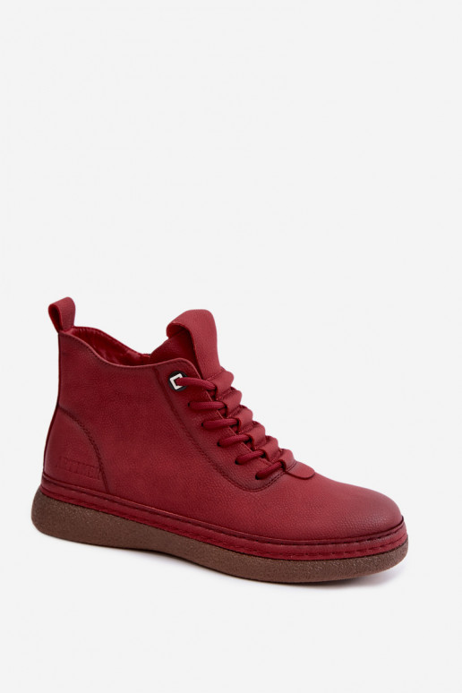 Peau réchauffer Bottes pour femmes Artiker 59C1119 Bourgogne