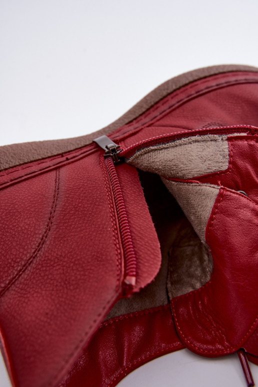 Peau réchauffer Bottes pour femmes Artiker 59C1119 Bourgogne