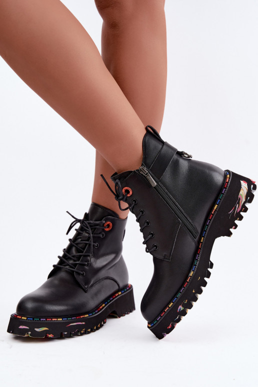 Peau Bottines de travail Féminin Artiker 55C0509 couleur noire