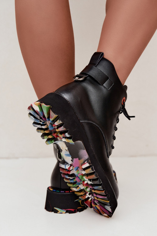 Peau Bottines de travail Féminin Artiker 55C0509 couleur noire