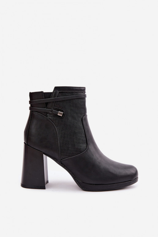 réchauffer Bottes avec des talons couleur noire Activélissa