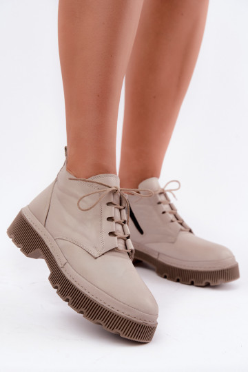 Bottines en cuir grises chauffées avec plateforme Artiker 57C2033 2
