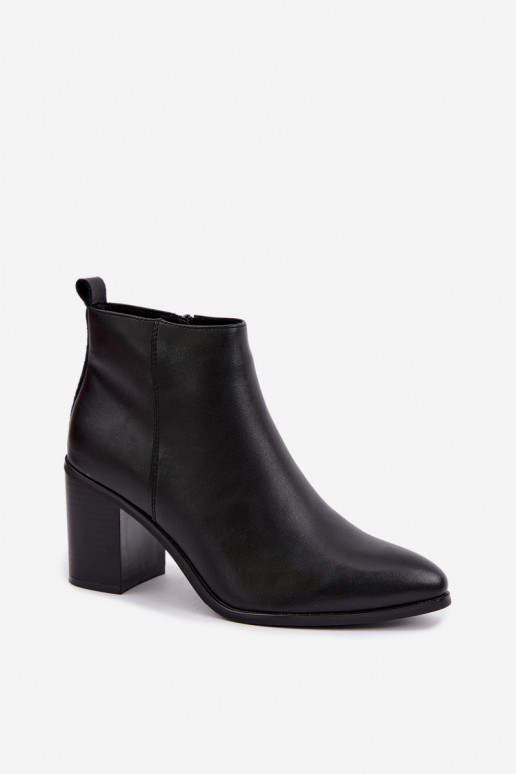 Bottines pour femmes chaudes avec isolation Sergio Leone BT-50-S en couleur noire
