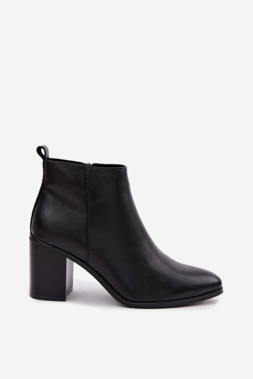Bottines pour femmes chaudes avec isolation Sergio Leone BT-50-S en couleur noire