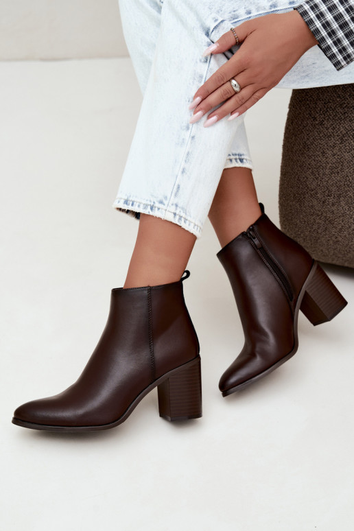 Peau Bottes avec chauffage à l intérieur Sergio Leone BT-50-S CzekoladoÀe