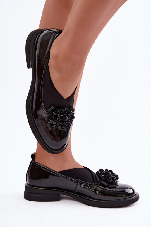 Chaussures pour femmes avec ornements T.Sokolski S2 J26-271 en couleur noire