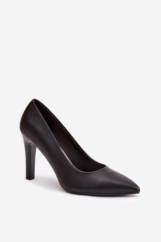 Escarpins noirs en simili cuir Sergio Leone 1446