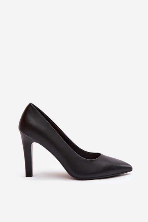 Escarpins noirs en simili cuir Sergio Leone 1446