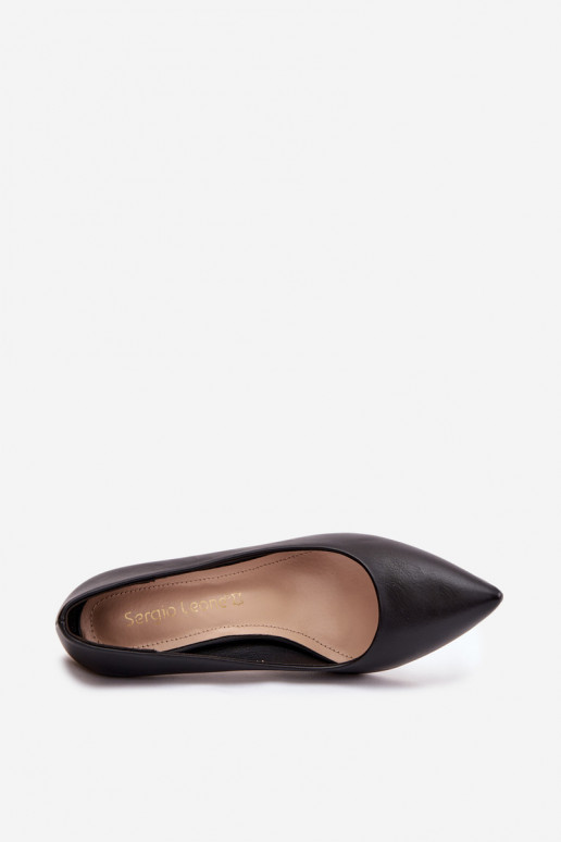 Escarpins noirs en simili cuir Sergio Leone 1446