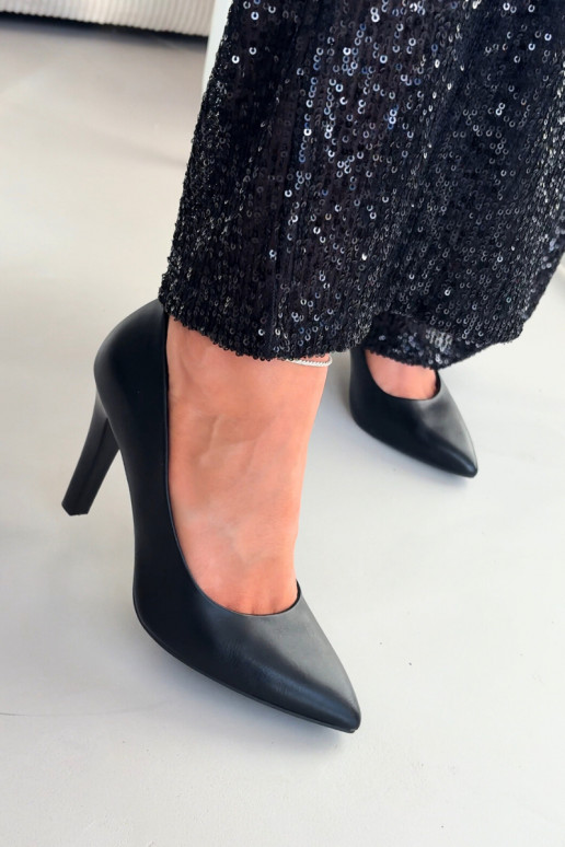 Escarpins noirs en simili cuir Sergio Leone 1446