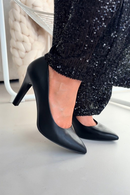 Escarpins noirs en simili cuir Sergio Leone 1446