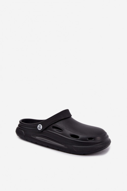 Sabots en mousse noirs pour hommes Toren