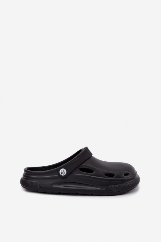 Sabots en mousse noirs pour hommes Toren