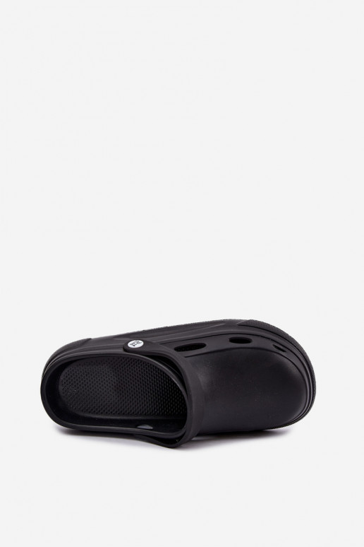 Sabots en mousse noirs pour hommes Toren