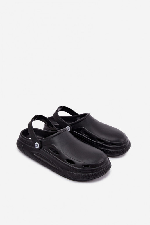Sabots en mousse noirs pour hommes Toren