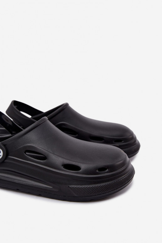 Sabots en mousse noirs pour hommes Toren