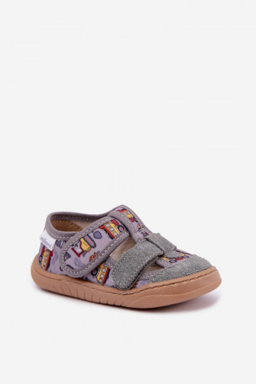 Chaussons pour enfants Barefoot Milami en gris Lumi