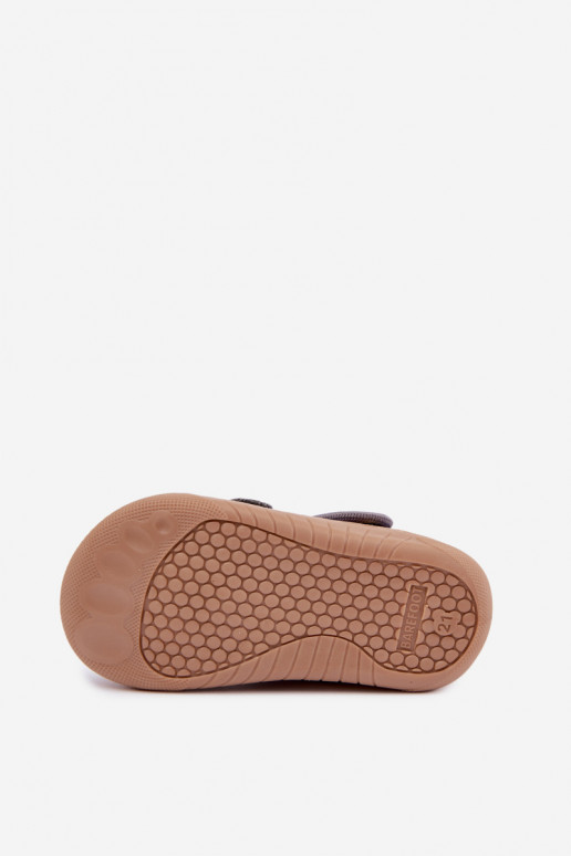 Chaussons pour enfants Barefoot Milami en gris Lumi