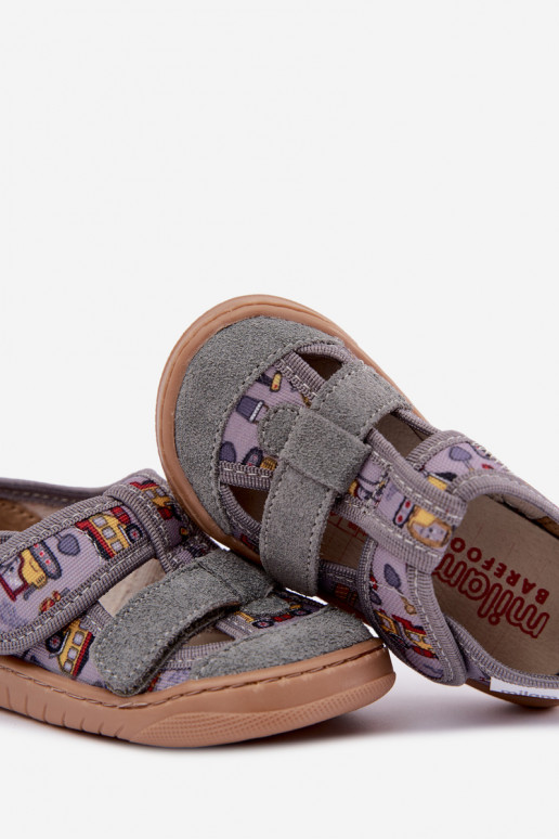 Chaussons pour enfants Barefoot Milami en gris Lumi