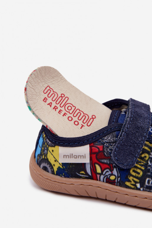 Chaussons pour garçons Milami bleu foncé Saphira