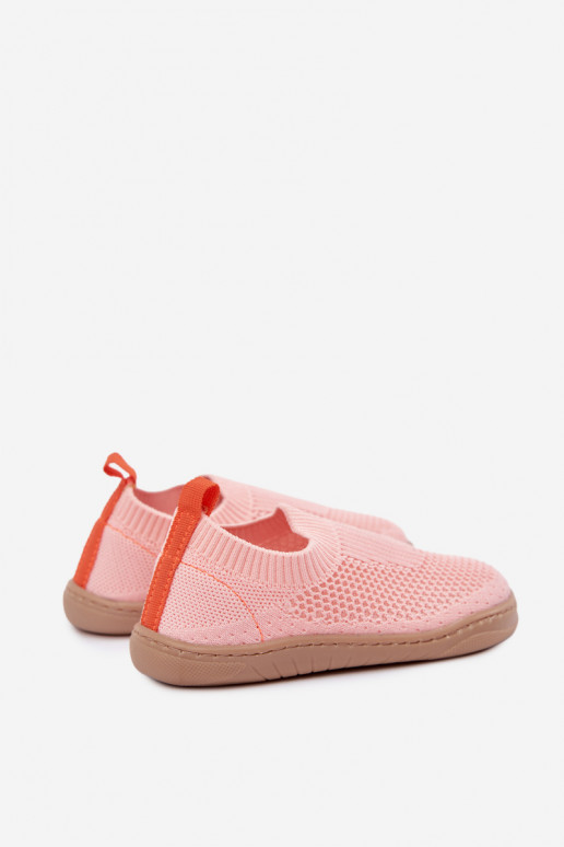 Chaussons pour enfants à enfiler Milami rose clair