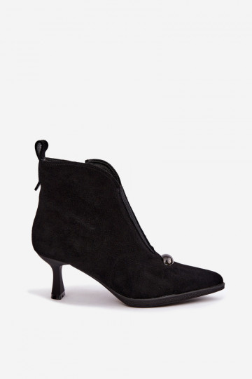 Chaussures pour femmes en faux daim avec talons T.Sokolski S2 Z26-281 en couleur noire 2