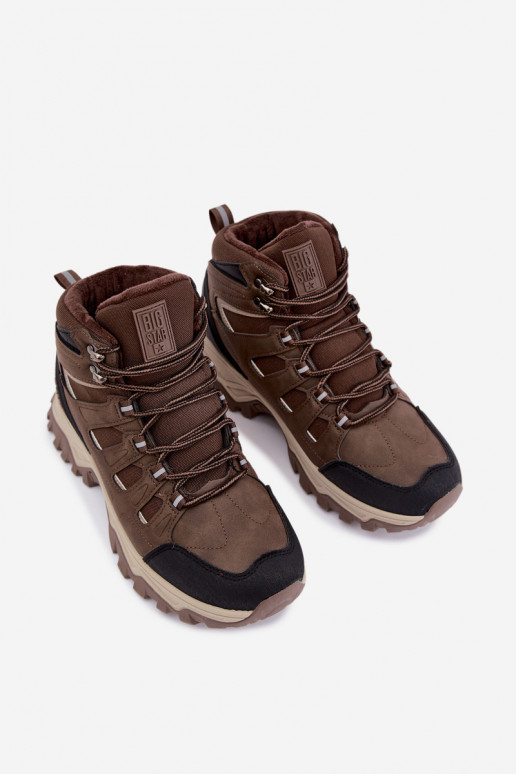 bottes de randonnée isolées pour hommes Big Star UU174316 couleur brune