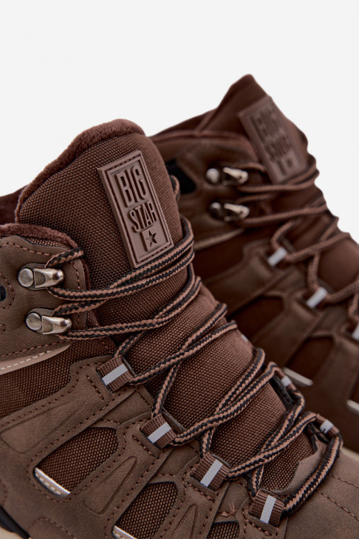 bottes de randonnée isolées pour hommes Big Star UU174316 couleur brune