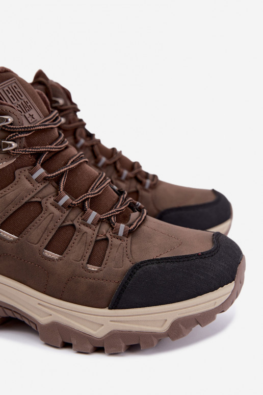 bottes de randonnée isolées pour hommes Big Star UU174316 couleur brune