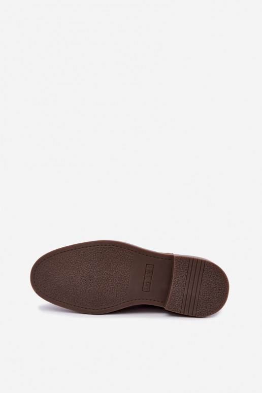 bottines stylées pour hommes en daim synthétique Big Star UU174277 couleur kaki