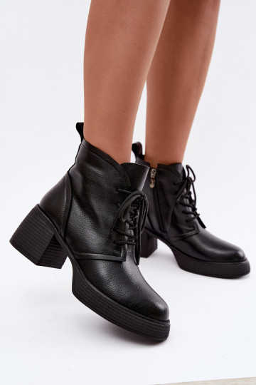 bottines isolées pour femmes D&A CR62-3368 en noir 2