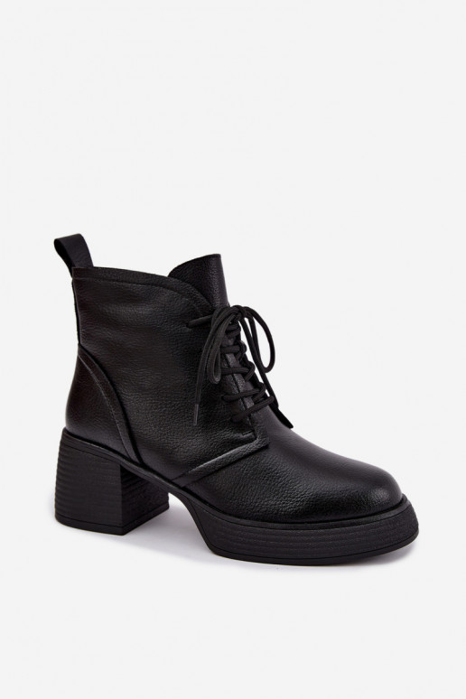 bottines isolées pour femmes D&A CR62-3368 en noir