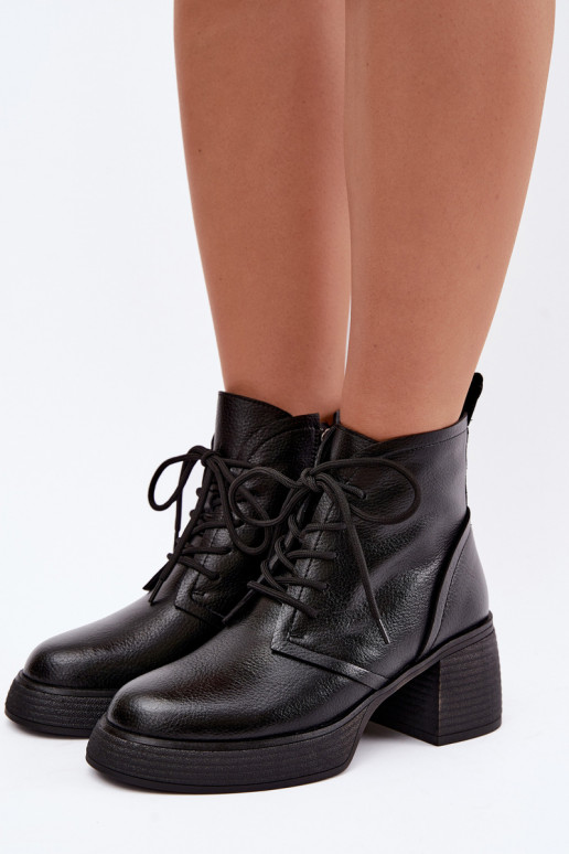 bottines isolées pour femmes D&A CR62-3368 en noir
