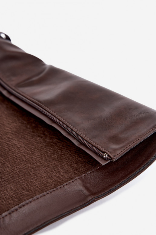 Bottes chaudes jusqu'au genou avec des sangles décoratives et un talon bloc en chocolat Luvessa