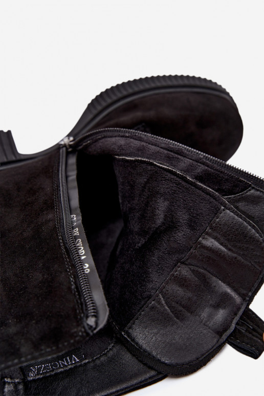 Bottines en daim isolées Klocke Tai turiciejka K7675-23 en noir