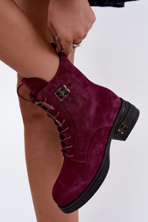 Bottes pour femmes en suédine isolées Vinceza 67044 bordeaux