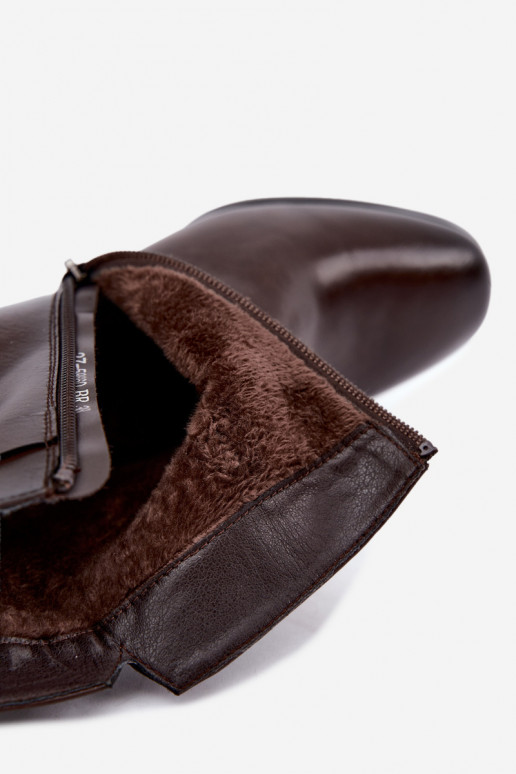 Bottines isolées avec talons Vinceza 58660 chocolat