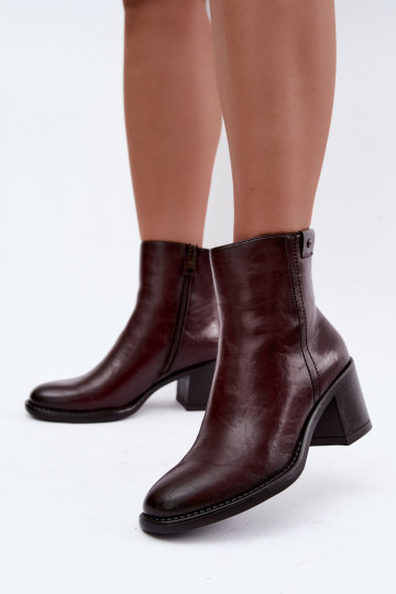 Bottines isolées à talons Vinceza 58655 bordeaux