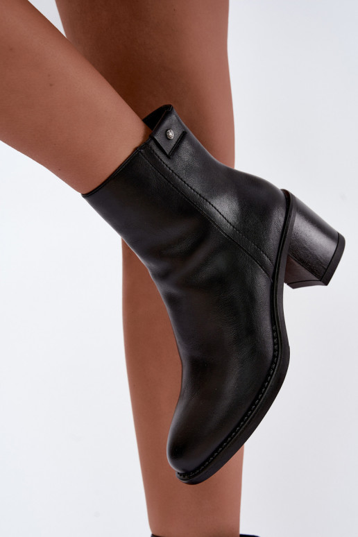 Bottines isolées à talons Vinceza 58655 noir