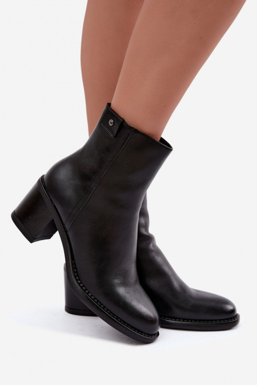 Bottines isolées à talons Vinceza 58655 noir