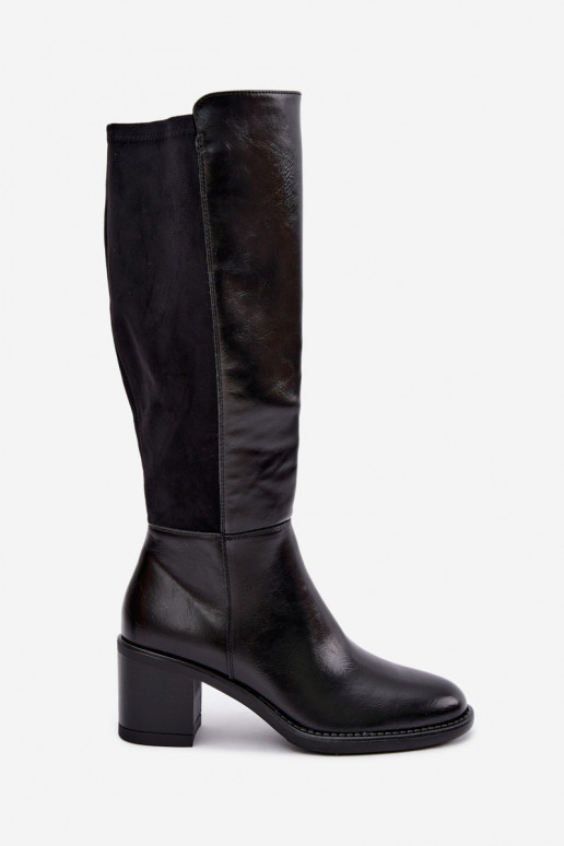 Bottes longues isolées avec talons Vinceza 58652 noir