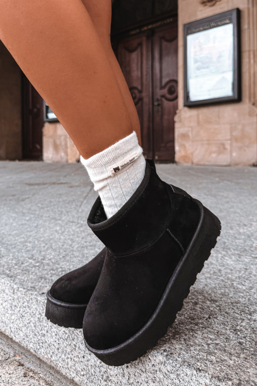 Bottes de neige avec plateforme Big Star UU274222 en noir
