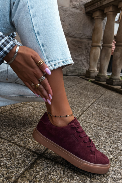 Baskets pour femmes Big Star UU274242 en bordeaux