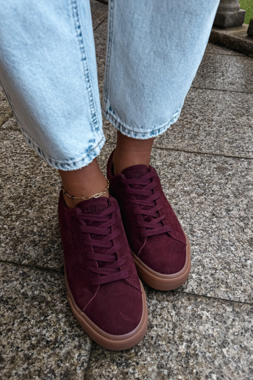 Baskets pour femmes Big Star UU274242 en bordeaux