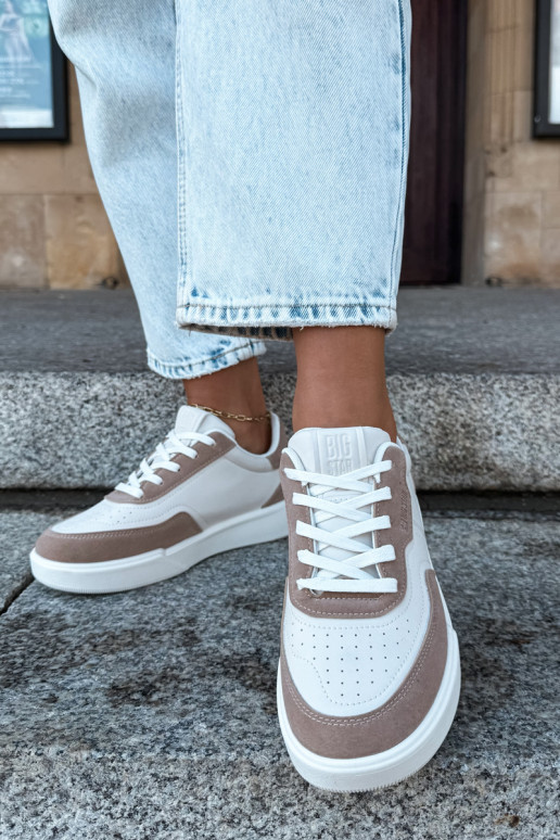 Baskets pour femmes Big Star UU274275 en sable