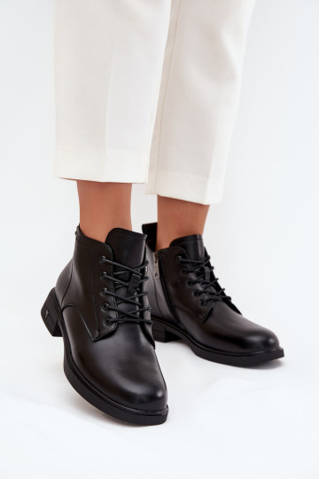 Bottines isolées pour femmes à petit talon Vinceza 39953 noires 2
